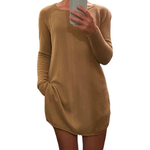 𝅺HALOGEN wool/ cashmere long sweater / tunic. Size S - Picture 1 of 9